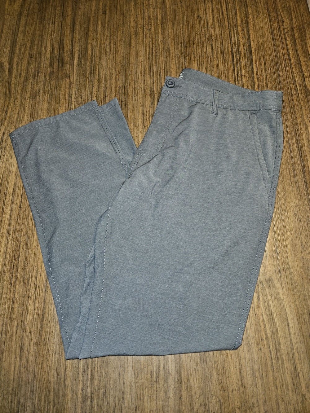Huk Men's Light Gray Chinos - Straight Leg